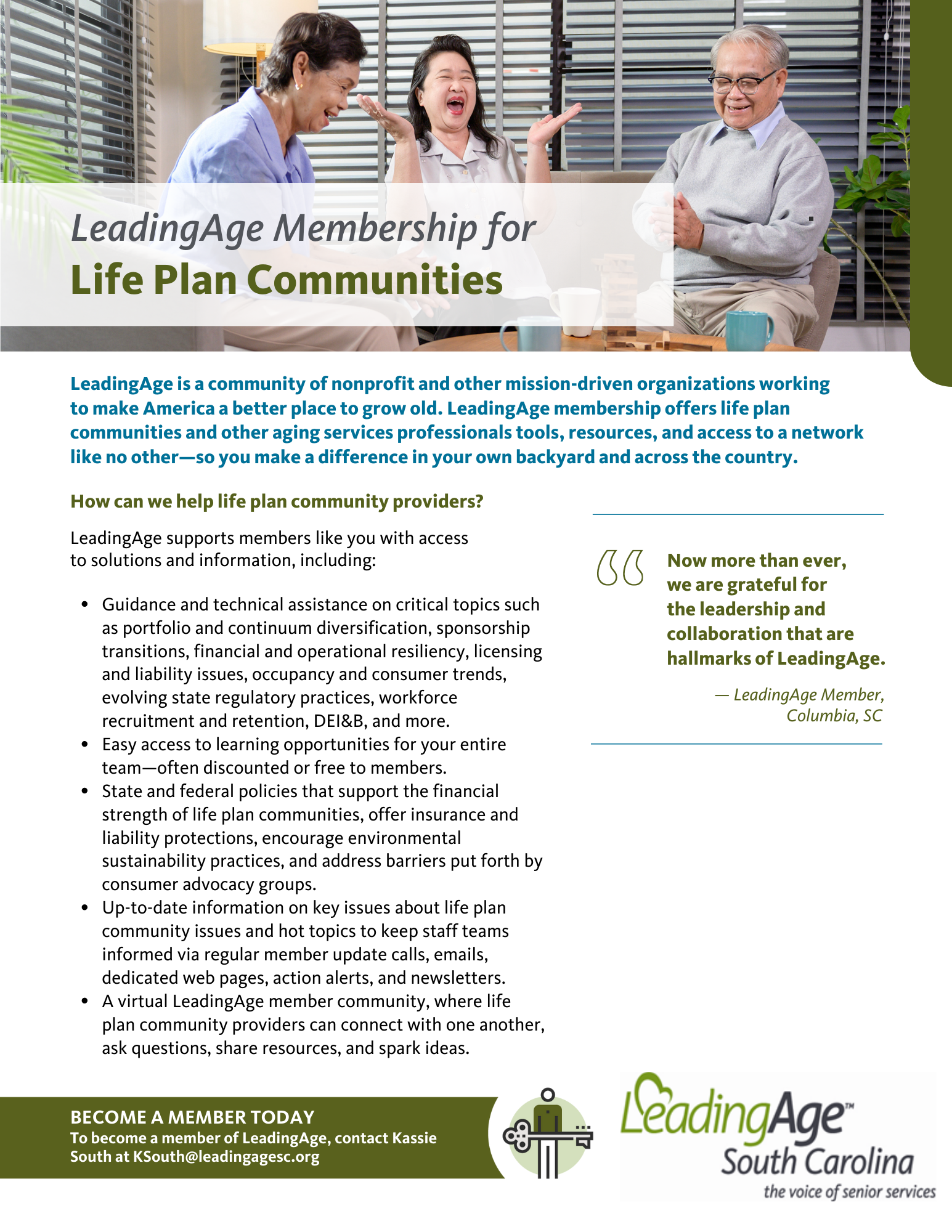 LeadingAgeSC - Membership for Life Plan Communities